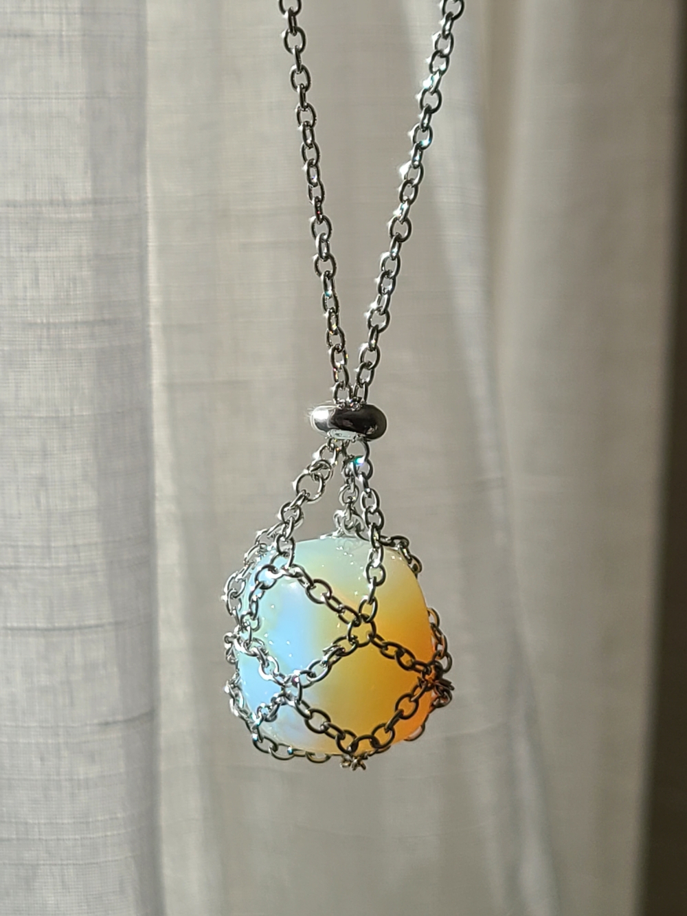 opalite cage necklace - Picture 4 of 4